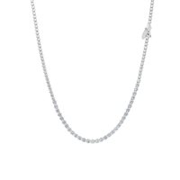 Collier Idee Preziose dal 1987 in Or blanc Zircone IP.CK18B/56